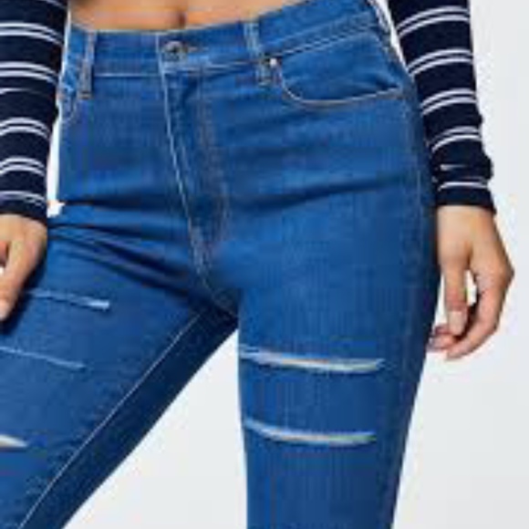PacSun Denim - Pac Sun Super High Rise Distressed Jeans 24